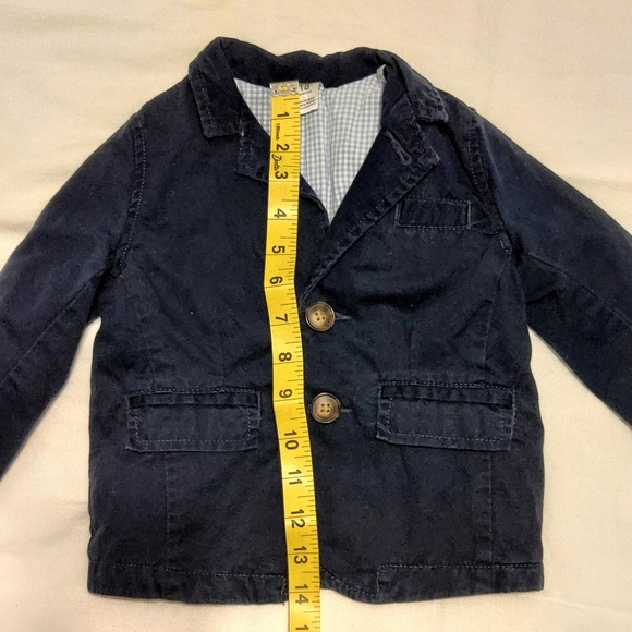 Carter's Navy Blue Cotton Kids Blazer 18 Months - Picture 5 of 6
